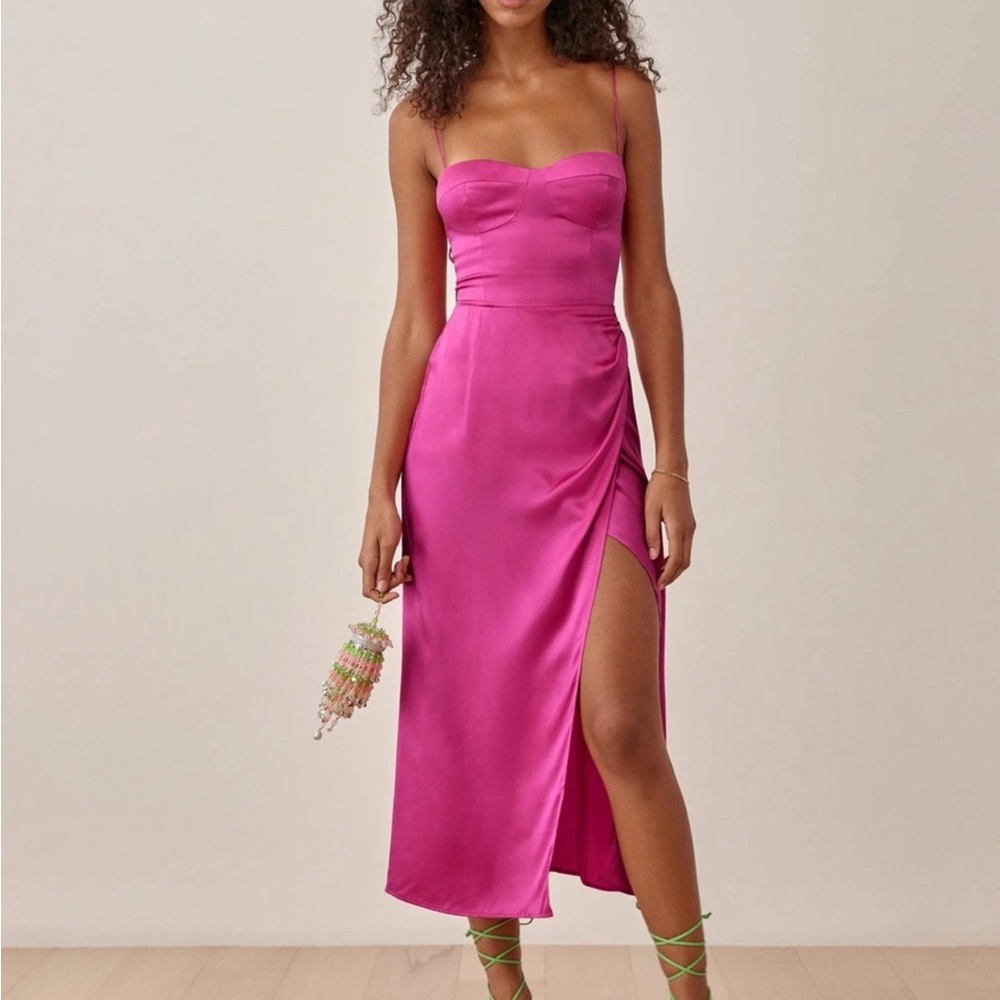 Reformation Marguerite Silk Dress sz 8